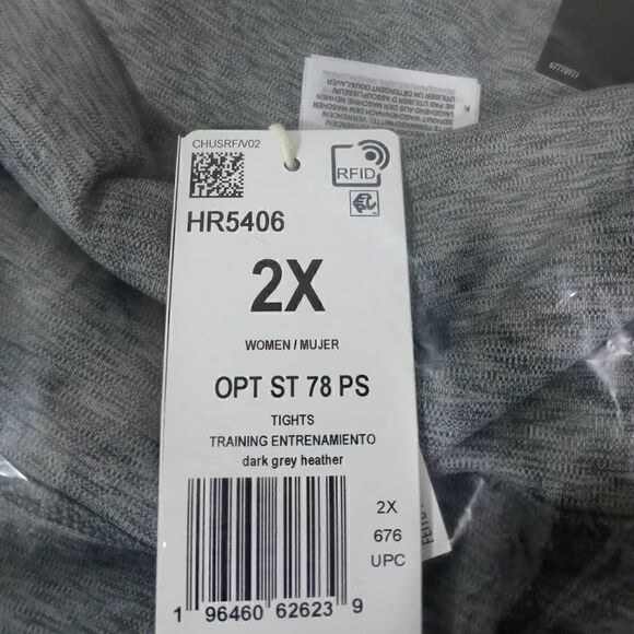 Adidas Plus Size Optime Stash Pocket 7/8 Training Leggings 2X -A - Picture 5 of 5